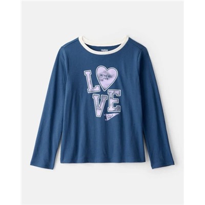 Girls Always Sweet Long-Sleeve Graphic Tee - Grey