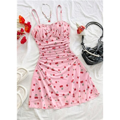 Soleia Women's Summer Vacation Blue & White Floral Mesh Slip Dress Summer Dress Vacation Outfits Women Holiday Dresses For Women Floral Dress Yellow Dress