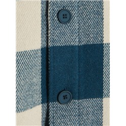 Пиджак-рубашка в клетку классического кроя