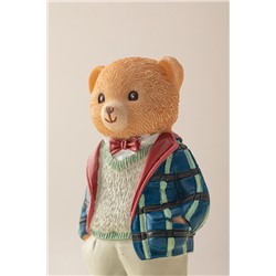 Boris Bear Magnet - Lacivert/Açık Bej - 4x8 cm