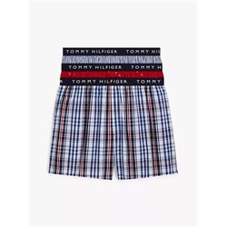 Tommy Logo Woven Boxer 3-Pack