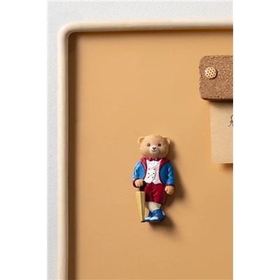 Jolie Bear Magnet - Lacivert/Bordo - 4x8 cm
