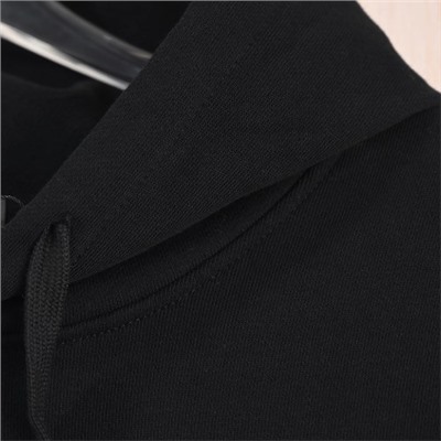 Парная  хлопковая флисовая толстовка с капюшоном