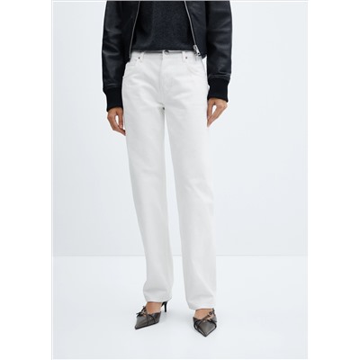 Jeans rectos tiro medio