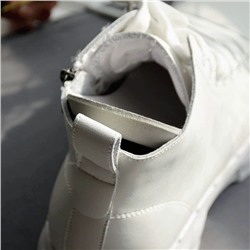 Женские кожаные белые ботинки, экспорт в Россию ⭐️ НОВИНКА 2024 ГОДА!⭐️ Это остаток партии с поставки