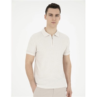 Bej Slim Fit Tişört