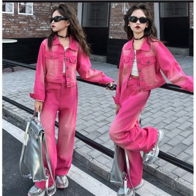 Джинсовый костюм для девочек