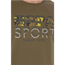 Erkek Haki Bisiklet Yaka Comfort Sweatshirt