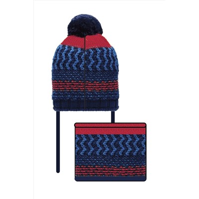 Комплект вязаный: шапка, снуд PLAYTODAY, 703788