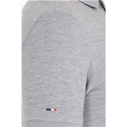 Erkek Gri Melanj Basic Polo Yaka Tişört