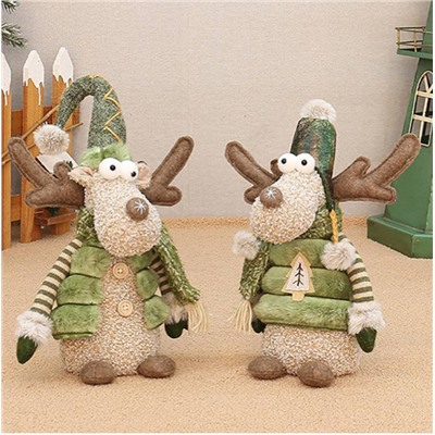 Прикольные олени 🦌 новогодняя игрушка. Статичные и на телескопических ногах