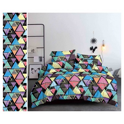 Постельное белье Треугольники полисатин ,наволочки 50х70 и 70х70см