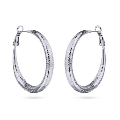 Серьги Конго (покрытие родий), Есть комплект