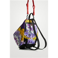 Mochila pequeña multiposición floral