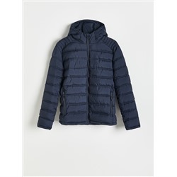 Steppjacke mit Kapuze