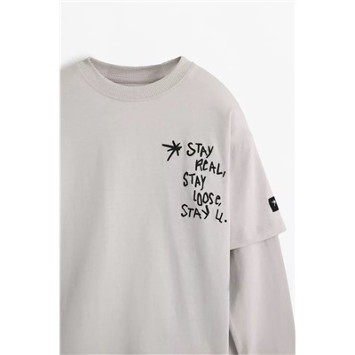 Camiseta doble manga