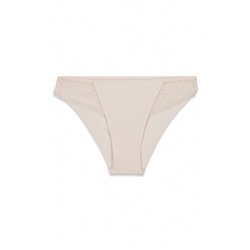 Braga clásica microfibra y encaje rosa