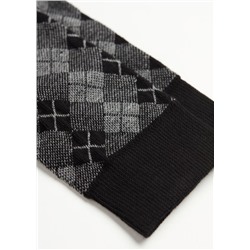 Kurze Herren-Baumwollsocken mit Muster