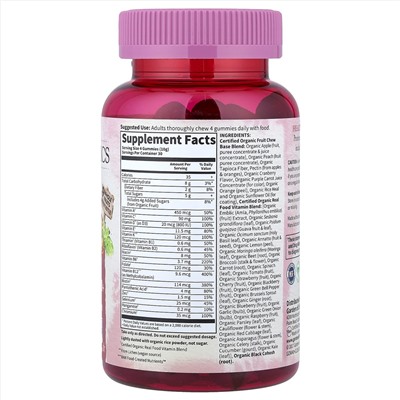 Garden of Life, Organics, Women's Multi 40+ Gummies, Organic Berry, 120 Vegan Gummy Drops