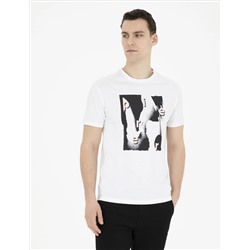 Beyaz Slim Fit Tişört