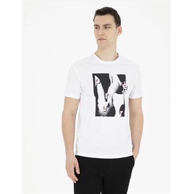 Beyaz Slim Fit Tişört