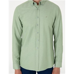 Çağla Oxford Slim Fit Kolay Ütülenebilir Gömlek