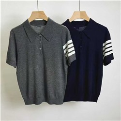 Классическая повседневная рубашка поло в полоску Thom  Brown*e ОРИГИНАЛ! 🔥🔥🔥🔥🔥