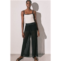 Bañador escote recto blanco semi brillante