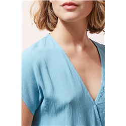 Бирюзовая блузка Nuna