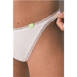 Tanga Seamless encaje blanca