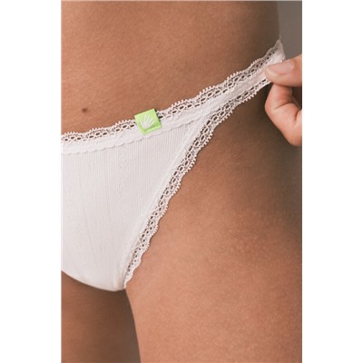 Tanga Seamless encaje blanca