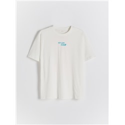 Футболка прямого кроя с принтом