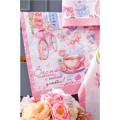 Весна идет набор полотенец кухонных