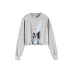 Sudadera de manga larga Gris claro