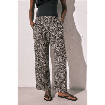 Pantalón fluido animal print