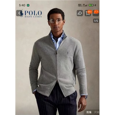 Классический шерстяной кашемировый трикотажный кардиган РАЛЬ*Ф Л