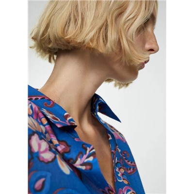 Camisa fluida estampado floral