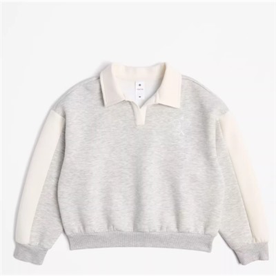 Свитшот с воротником для девочек