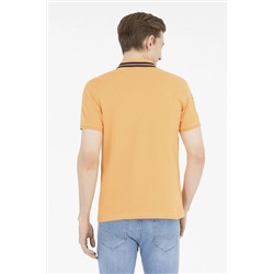 Erkek Turuncu Basic Polo Yaka Tişört