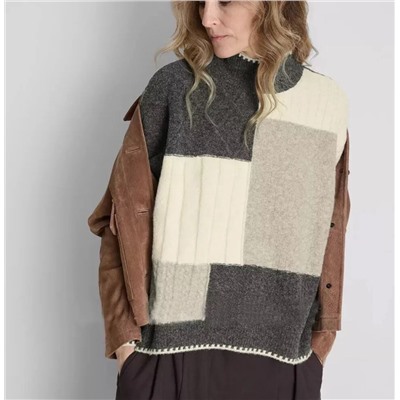 Женский cвободный повседневный трикотажный свитер