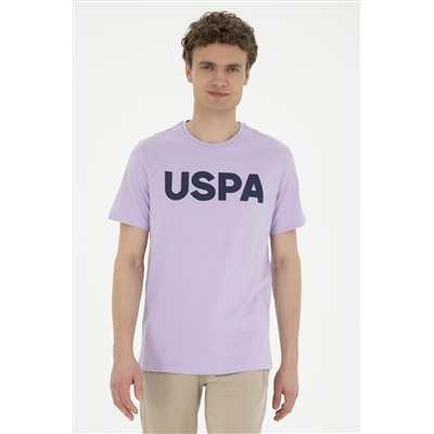 Erkek Regular Fit Bisiklet Yaka Lila Basic Tişört