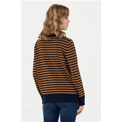 Kadın Lacivert Balıkçı Yaka Kazak