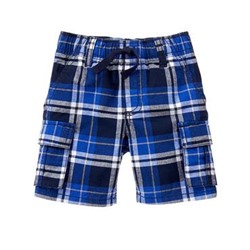Plaid Cargo Shorts