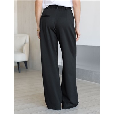 Брюки-палаццо на резинке сзади из джерси