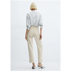 Jeans slouchy cintura goma