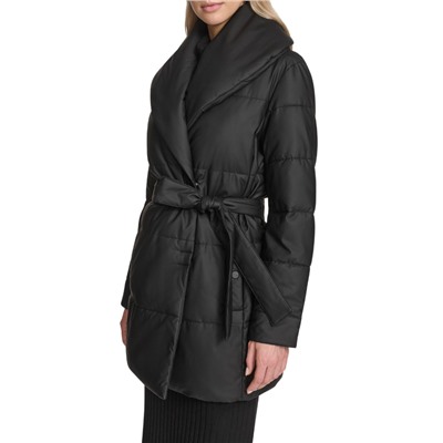 Andrew Marc Adela Pillow Collar Wrap Coat