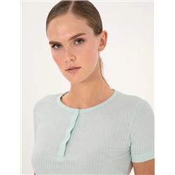 Mint Kısakollu Pijama Takımı