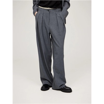 Серые брюки "Необработанный срез"