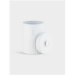 Набор банок для сыпучих продуктов, 3 пр, 1.35 л, h17 см, белые, Astor