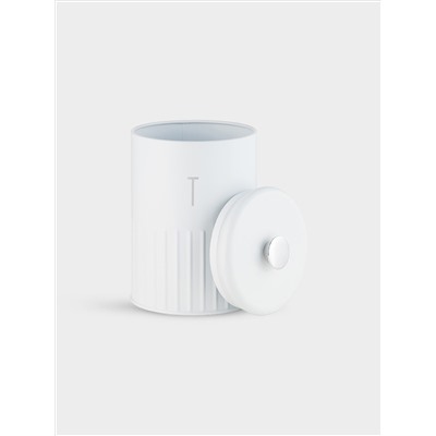 Набор банок для сыпучих продуктов, 3 пр, 1.35 л, h17 см, белые, Astor